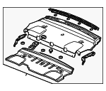92251660 - Body: Pkg Tray Trim for Chevrolet: Caprice Image