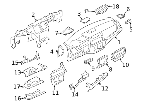 Instrument Panel for 2011 BMW X6 #1