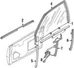 8941713832 - : Glass Run for Isuzu Image