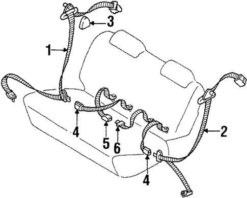 Seat Belt for 2001 Kia Sportage #0