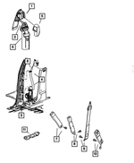 6036773AA - Restraints: Pan Head Screw for Mopar Image