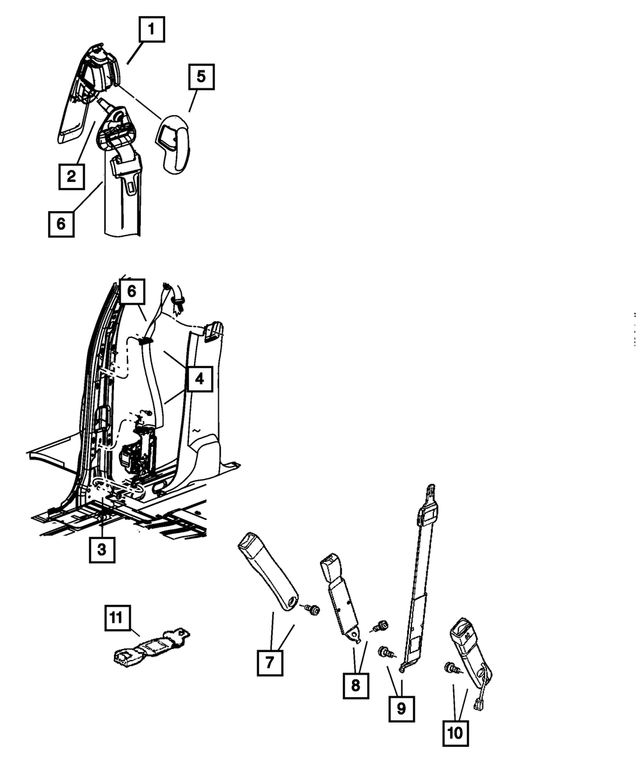 6036773AA - Restraints: Pan Head Screw for Mopar Image