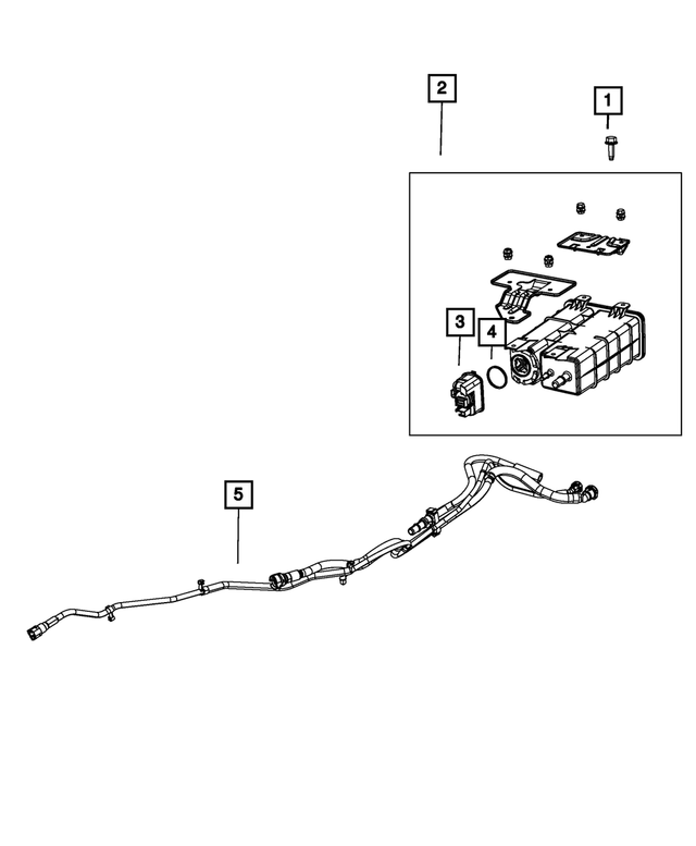 68056820AF - Emission Controls: Vapor Canister Hose for Mopar Image