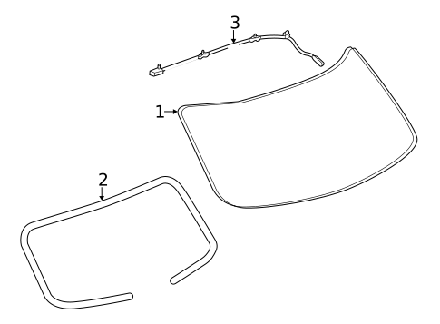 Glass - Lift Gate for 2014 Chevrolet Captiva Sport #0