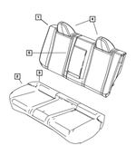 1PM38XDVAA - : Rear Seat Cushion Cover for Mopar Image