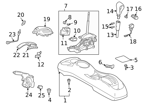 Center Console for 2005 Scion xB #0