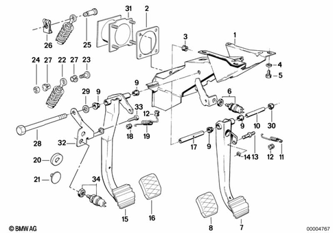 Pedals for 1991 BMW M3 #0