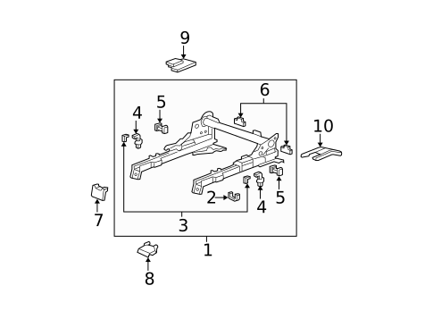 Tracks & Components for 2008 Acura MDX #2