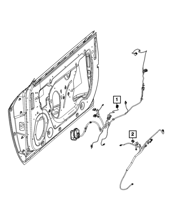 68644482AD - Electrical: Front Door Wiring, Right for Mopar Image