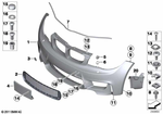 51118057717 - : Trim Cover, Bumper, Primed, Front for BMW Image