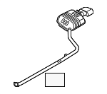 28710D5700 - Exhaust: Rear Muffler for Kia: Optima Image