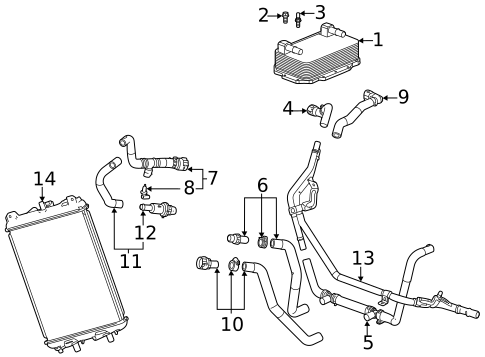 Oil Cooler for 2020 Chevrolet Corvette #0