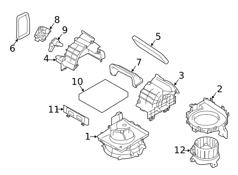 Blower Motor & Fan for 2023 Subaru Crosstrek #0