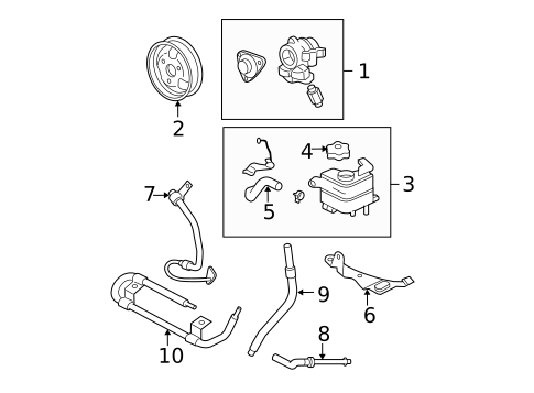 Pump & Hoses for 2004 Ford Ranger #0