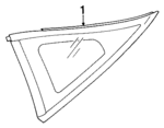 MB881947 - Body: Quarter Glass for Mitsubishi Image
