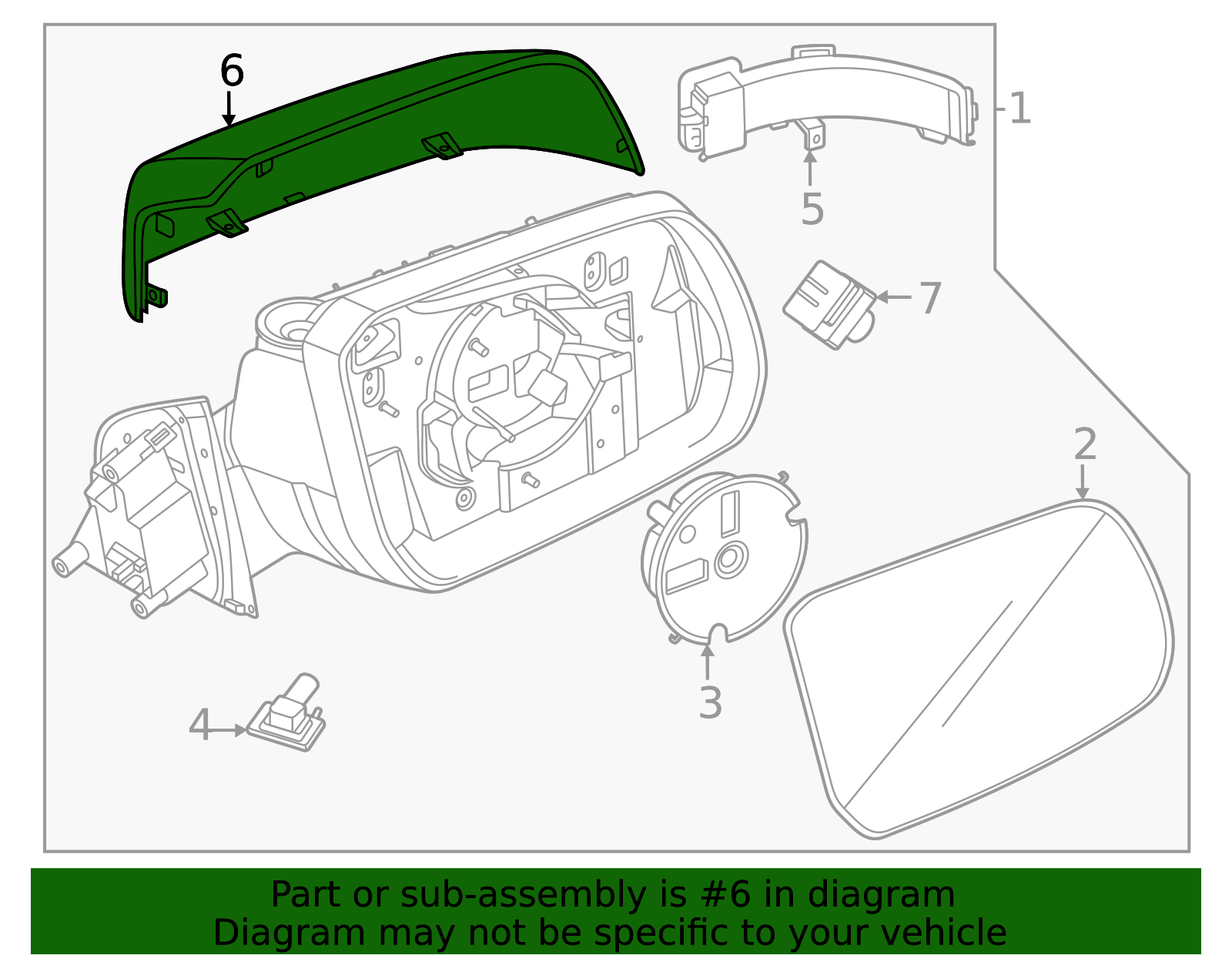 2024-2025 Ford Ranger Mirror Cover N1WZ-17D743-A | OEM Parts Online