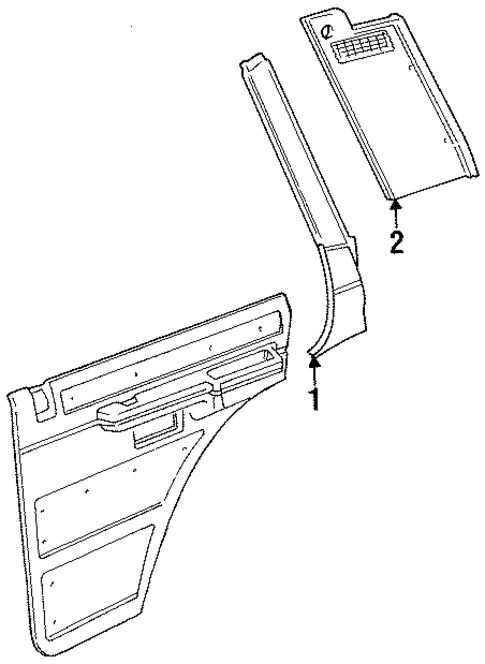 Interior Trim - Quarter Panels for 1989 Land Rover Range Rover #0