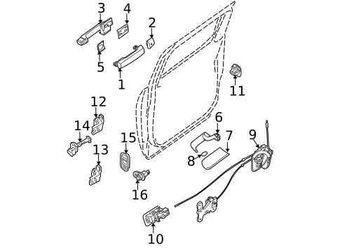 Rear Door for 2010 Nissan TITAN #2