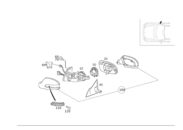 2098100876 - Front Doors: Frame for Mercedes-Benz: CLK320, CLK350, CLK500, CLK55 AMG, CLK550, CLK63 AMG Image image