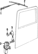 LR033006 - Body: Wiper Arm for Land Rover: Defender 90 Image