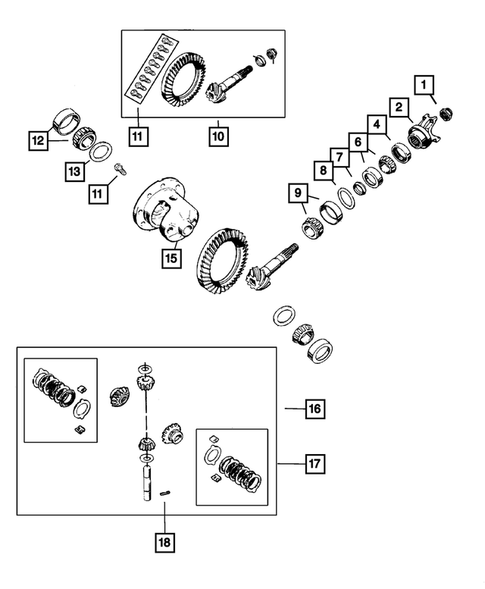 Differential and Housing for 2002 Jeep Liberty #2