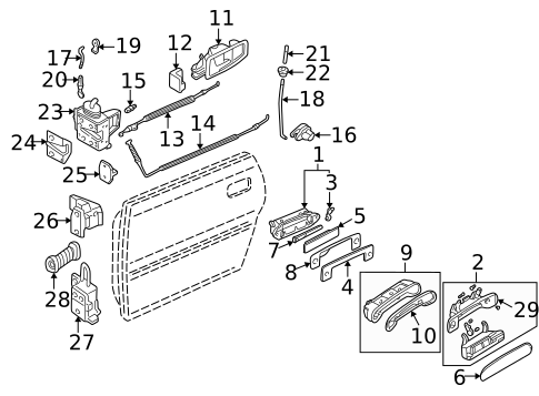 Lock & Hardware for 1997 Audi A8 Quattro #1