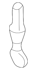 4A0837171 - Body: Control Cable Clip for Audi: 100, 100 Quattro, A4, A4 Quattro, A6, A6 Quattro, A8, A8 Quattro, S4, S6, S8 Image