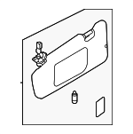 92011FL072ME - Body: Sun-visor for Subaru Image