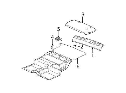 Interior Trim - Rear Body for 2001 Chrysler PT Cruiser #0