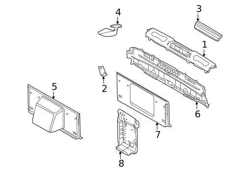 Interior Trim - Top for 2008 BMW 128i #0