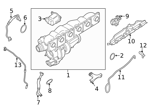 Exhaust Manifold for 2015 BMW ActiveHybrid 5 #0