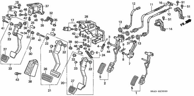 Pedal for 1993 Honda Civic #0