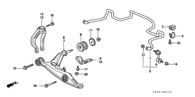 Front Lower Arm for 2001 Honda CR-V #0