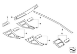 51417963933 - Individual Equipment: Trim Cover, Door, Left for BMW Image