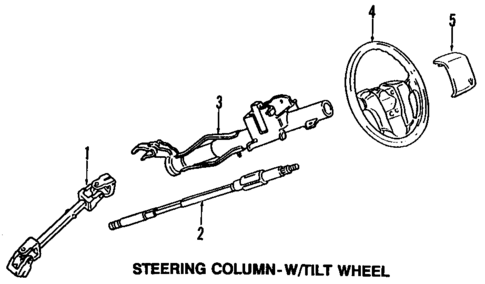 Steering Column for 1990 Volkswagen Jetta #0