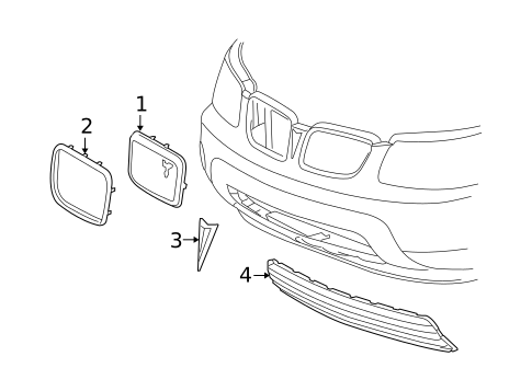 Grille & Components for 2006 Pontiac Torrent #0