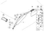 72127000641 - Restraint System and Accessories: Head Airbag Rear Left for BMW Image