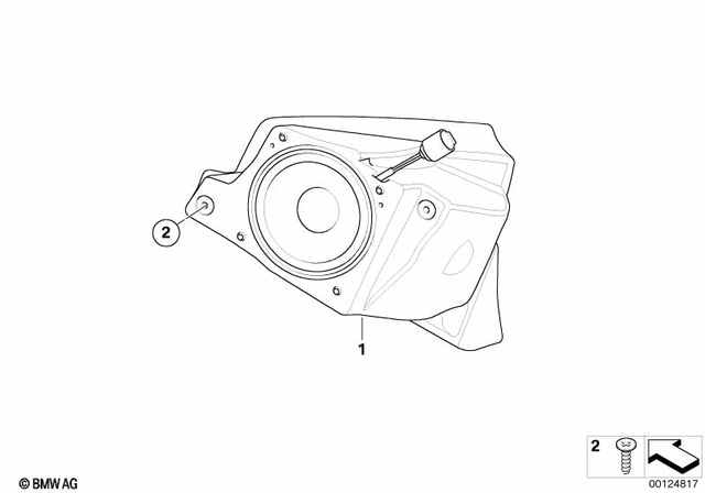 46632325999 - Audio, Navigation, Information Systems: Flanged Cap Screw - M5X20 sw for BMW-Motorrad Image