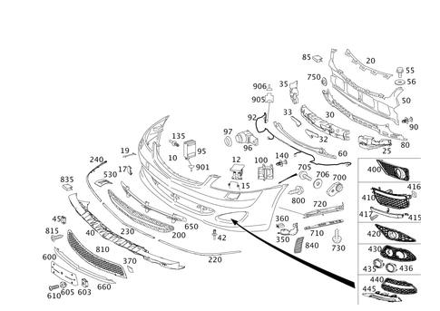 Front Bumper for 2012 Mercedes-Benz S400 #0