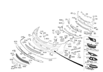 2218800040 - Attachment Parts: Trim for Mercedes-Benz Image