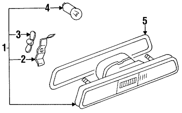 90002900110 - Electrical: Bulb Wing-Nut for Porsche Image