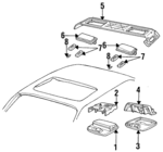 3635679 - Body: Console for Cadillac: Eldorado, Fleetwood Image