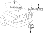 7543150030 - Body: Emblem for Lexus: LS400 Image