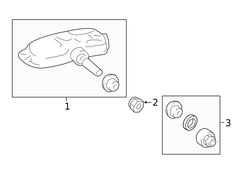 Tire Pressure Monitor Components for 2018 Lexus RX450hL #0