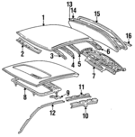 6481133170 - : Back Glass for Lexus: ES300 Image
