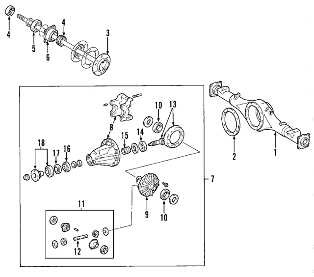 90366A0008 - : Differential Carrier Bearing for Toyota Image