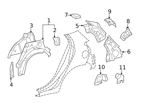Inner Structure for 2017 Toyota Yaris #1