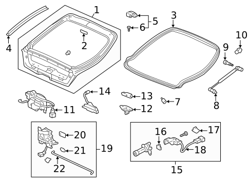 Gate & Hardware for 2004 Honda Insight #0