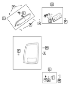 68523966AC - Electrical: Center High Mounted Stop Lamp for Ram: 2500, 3500 Image