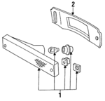 MB688187 - : Side Marker Lamp Bracket for Mitsubishi Image